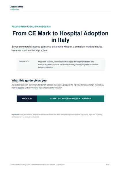 From CE Mark to Hospital Adoption in Italy cover